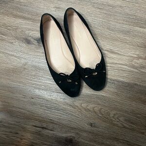 Stuart Weitzman Gabby Flat in black suede